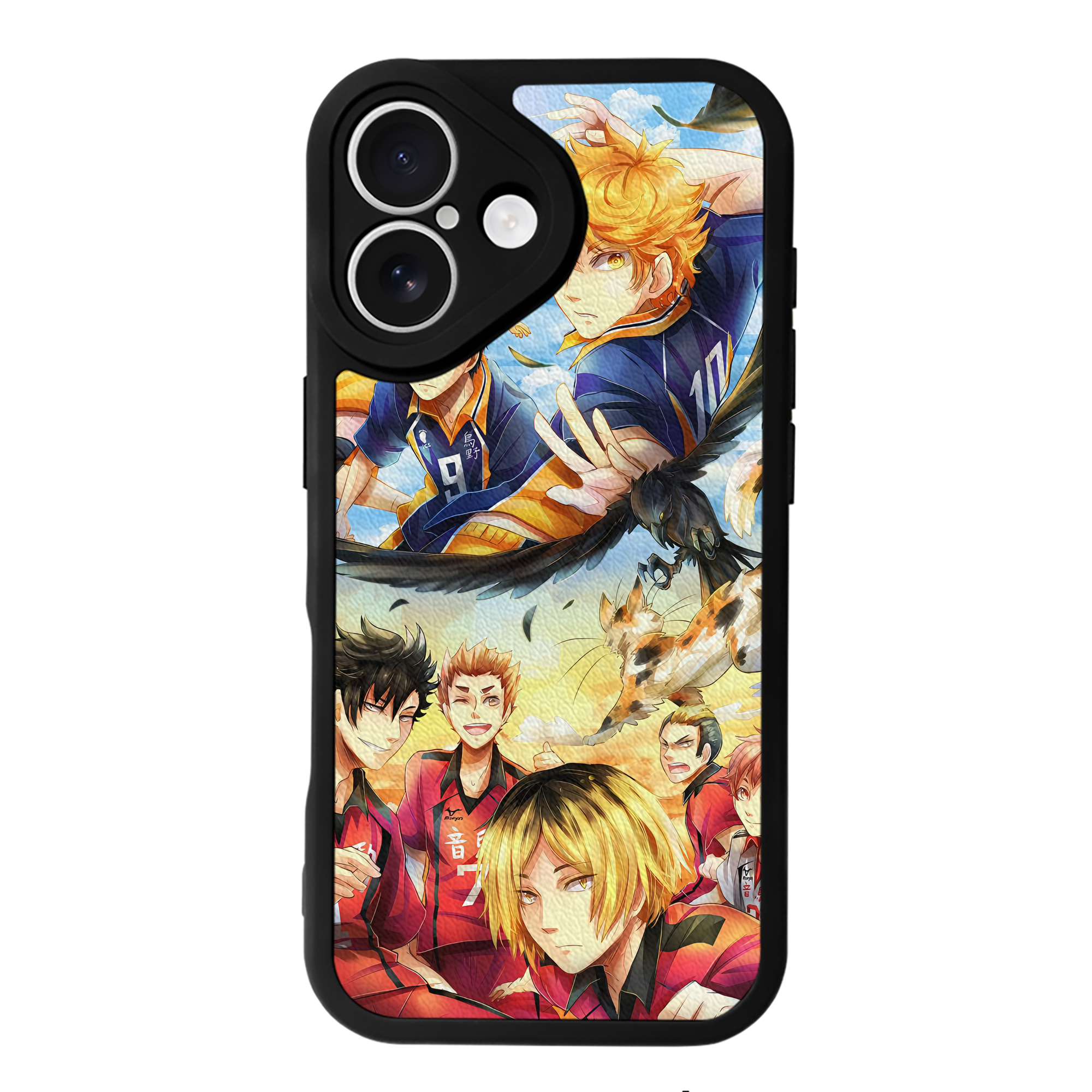 （画像用） ハイキュー!! Haikyu!! 【iPhone 16シリーズ対応】シリコンスマホケース（レザー調） 材質：シリコン